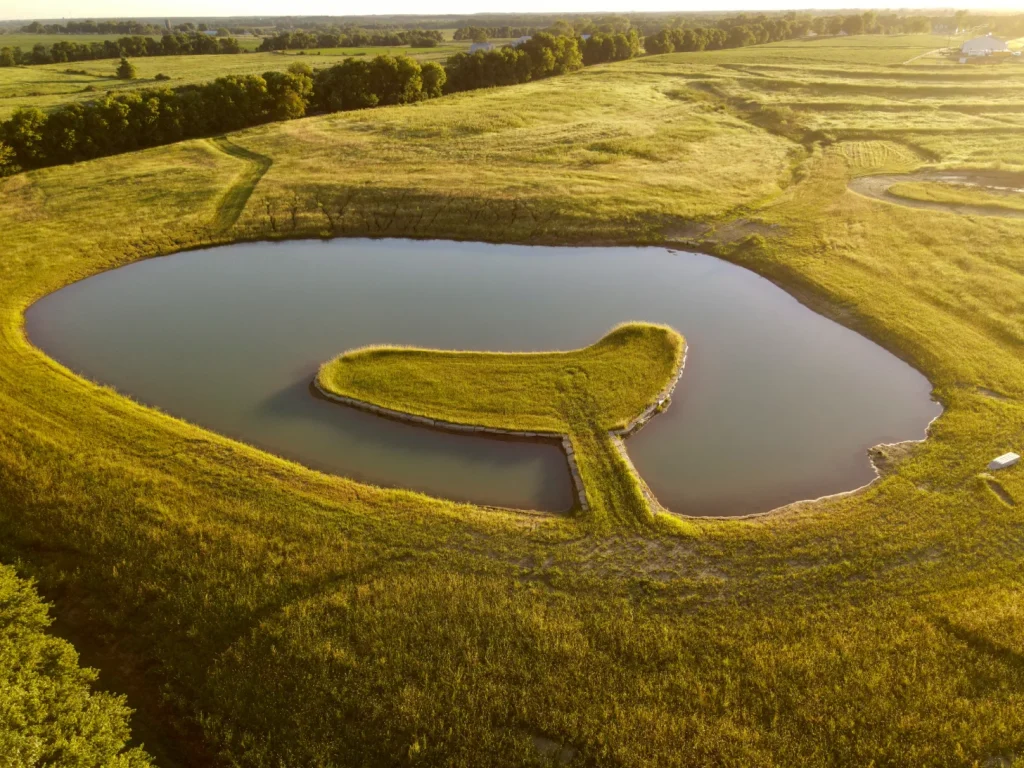 Completed Gardner Project - pond construction soil management